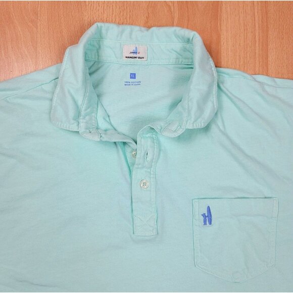 Johnnie-O Hangin‎ Out Polo Shirt Men's Size XL Short Sleeve Stretch Solid Casual - Picture 1 of 8